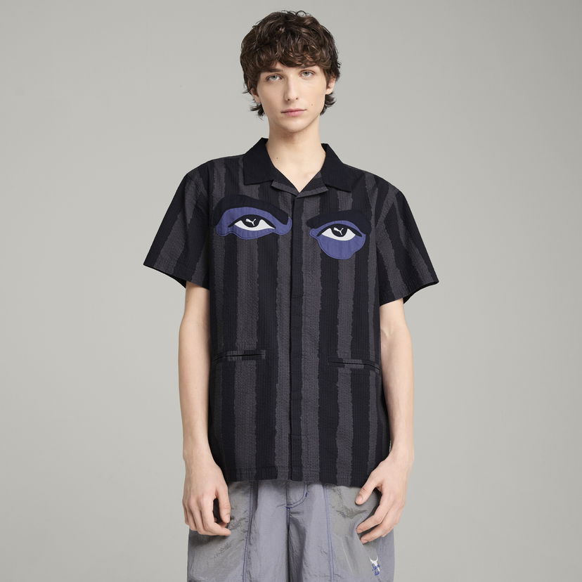 Сорочка Puma KIDSUPER Striped Woven Shirt чорний | 629511_16