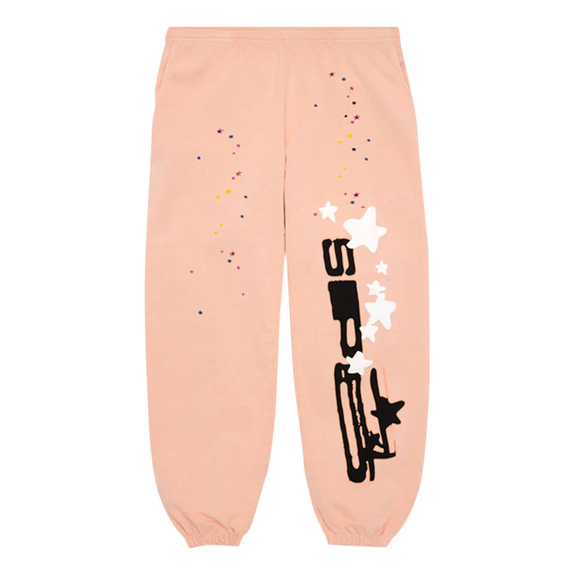 Спортивні штани Sp5der Sp5der Graphic Print Sweatpants Рожевий | SP5-PEACH-SP