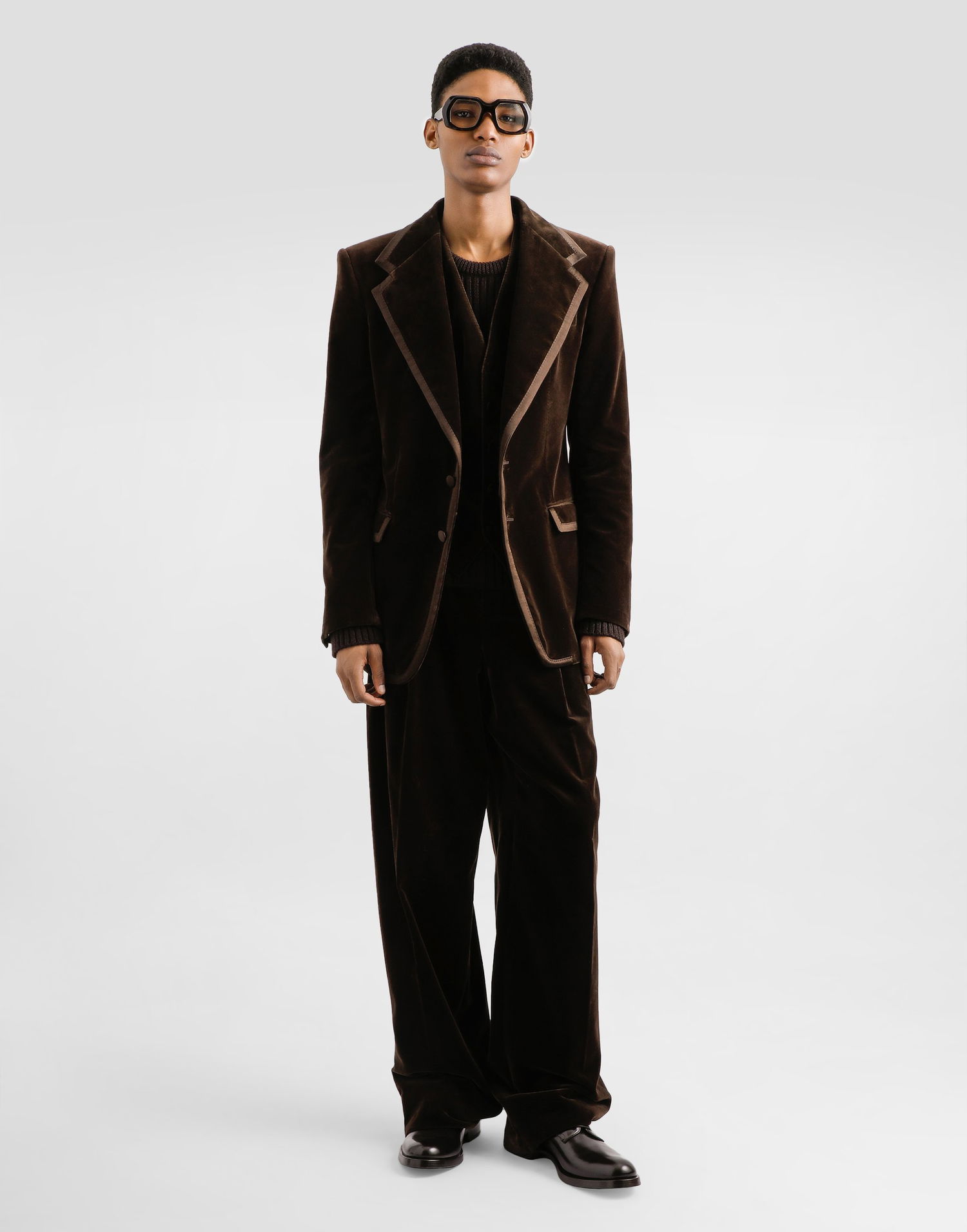 Cветр Dolce & Gabbana Dolce & Gabbana Ribbed Wool Pullover Коричневий | GXQ83TJCVG6M0023, 1