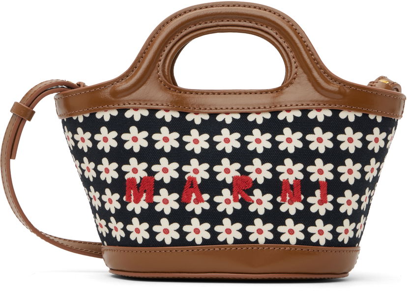 сумка-тоут Marni Small Bucket Tote Bag Коричневий | BMMP0096U6 P7944