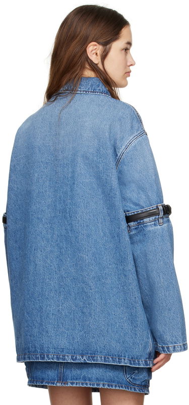 Куртка Coperni Coperni Denim Jacket with Open Elbow Detail Синій | COPCH36202, 2