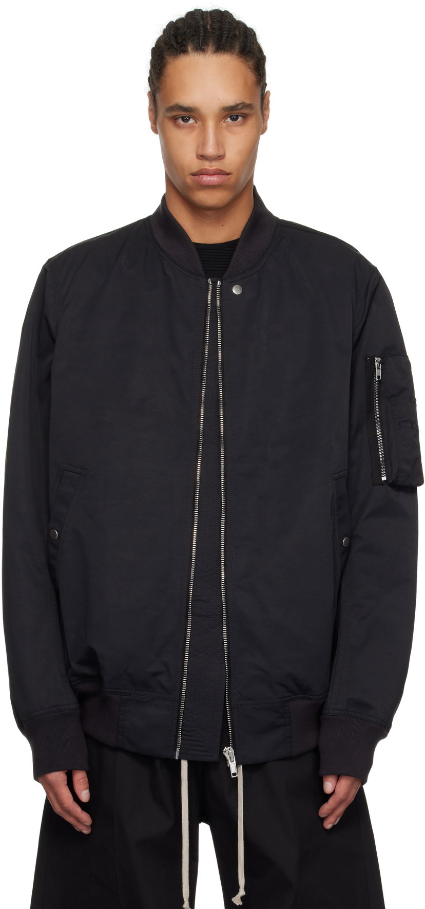 Куртка бомбер Rick Owens Rick Owens DRKSHDW Hollywood Classic Flight Bomber Jacket чорний | DU01E3774 MU