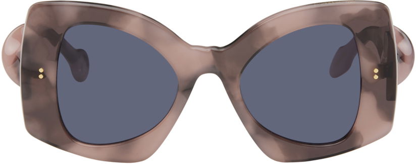 Сонцезахисні окуляри JW Anderson SSENSE Exclusive Pink Twister Sunglasses Сірий | JWA04