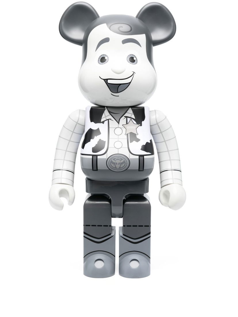 Колекційний Medicom Toy Be@rbrick Woody B&W figure - Grey білий | 1000WOODYBW19701233