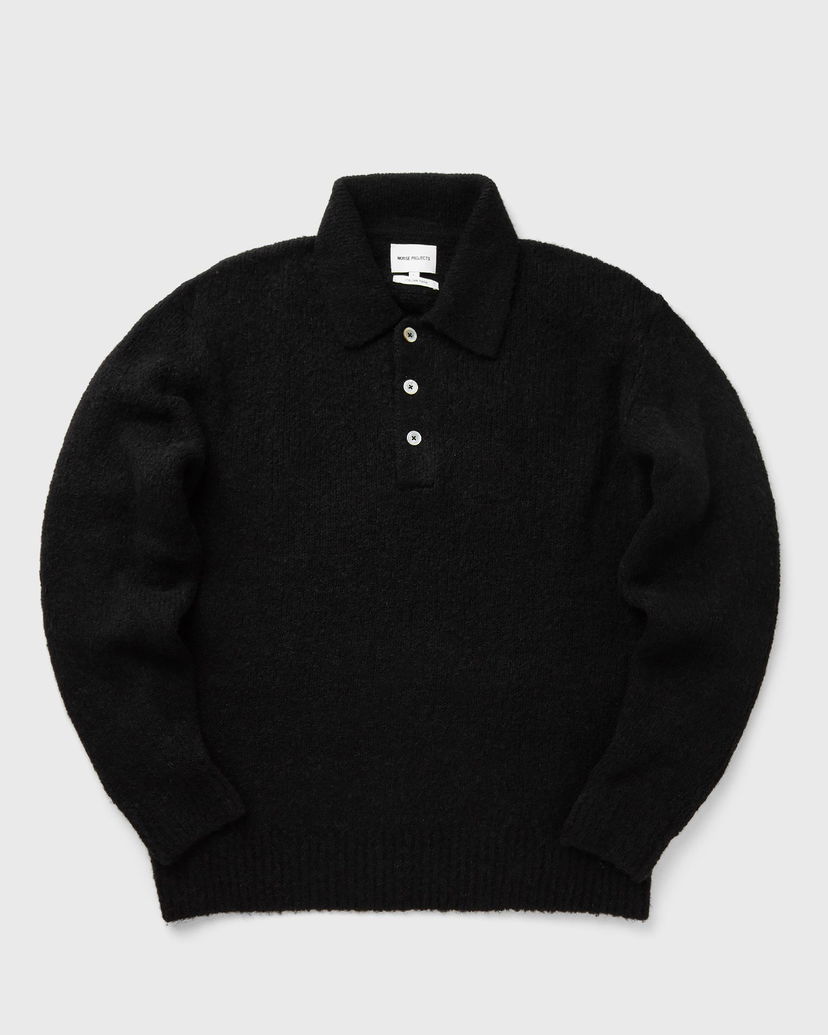 Сорочка поло NORSE PROJECTS Rasmus Relaxed Brushed Polo чорний | N45-0614-9999