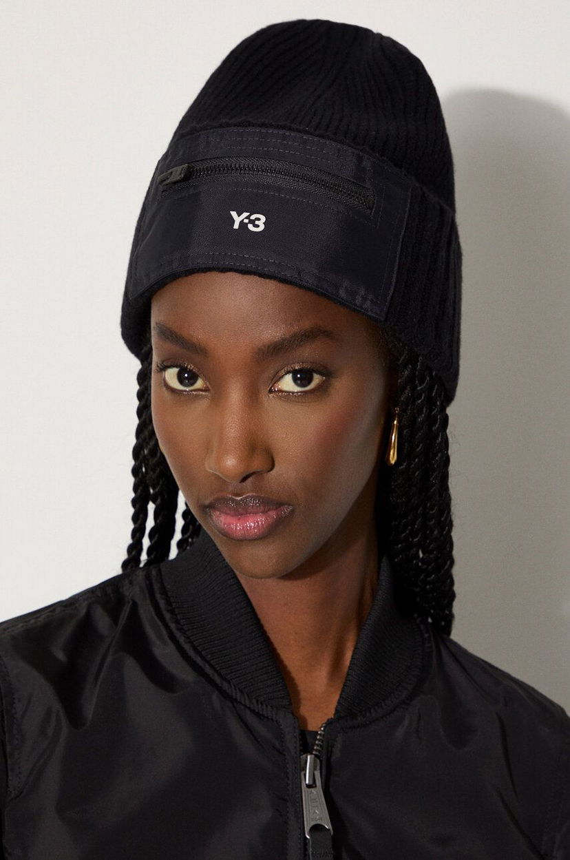 Шапка Y-3 Nylon Patch Beanie чорний | IY9273