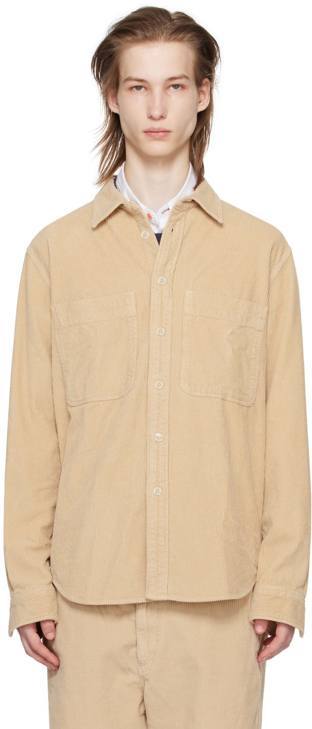 Сорочка Paul Smith PS Paul Smith Corduroy Button-Up Shirt бежевий | M2R-450Y-M21950-62