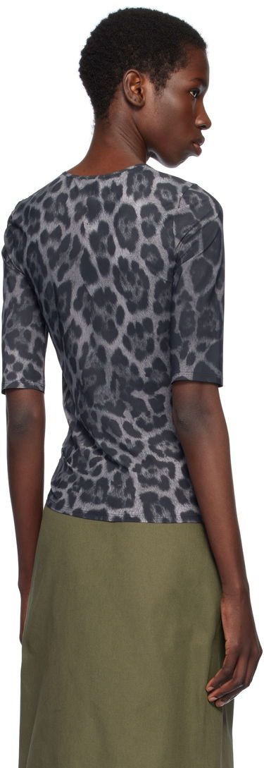 Футболка Stella McCartney Stella McCartney Leopard Print T-Shirt чорний | 6J04113SQA08, 2