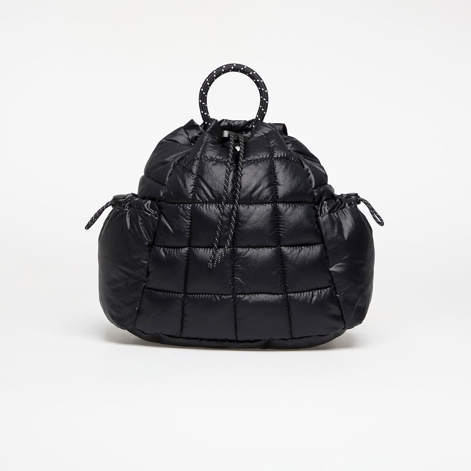 Рюкзак Nike Quilted Drawstring Top Handle Backpack NSW Puffle Mini чорний | HQ6693-010, 0