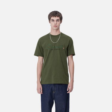 Футболка Carhartt WIP Paradise Script Graphic T-Shirt Зелений | I033948_9, 0