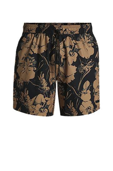 Купальники BOSS Floral-Print Swim Shorts Різнокольоровий | 50540089