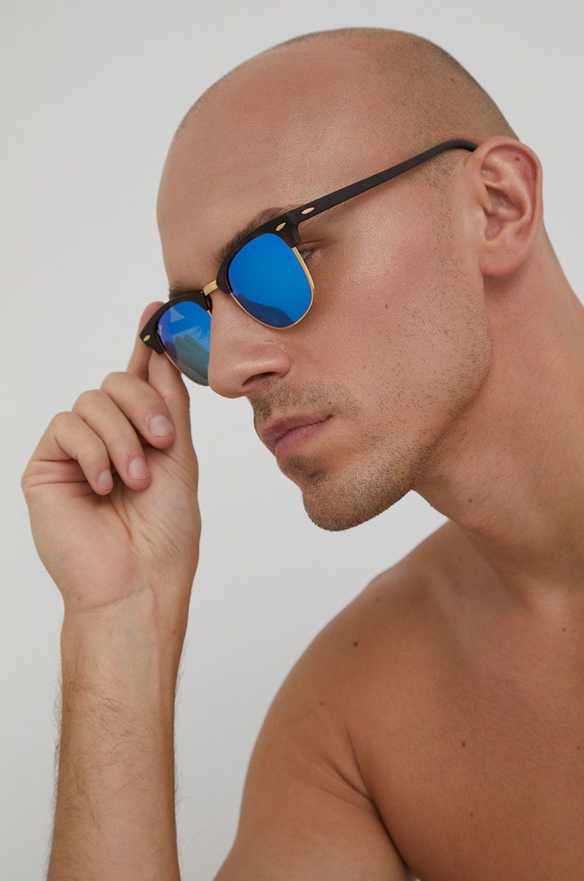 Сонцезахисні окуляри Ray-Ban Sunglasses Clubmaster 0RB3016 чорний | 0RB3016.114517
