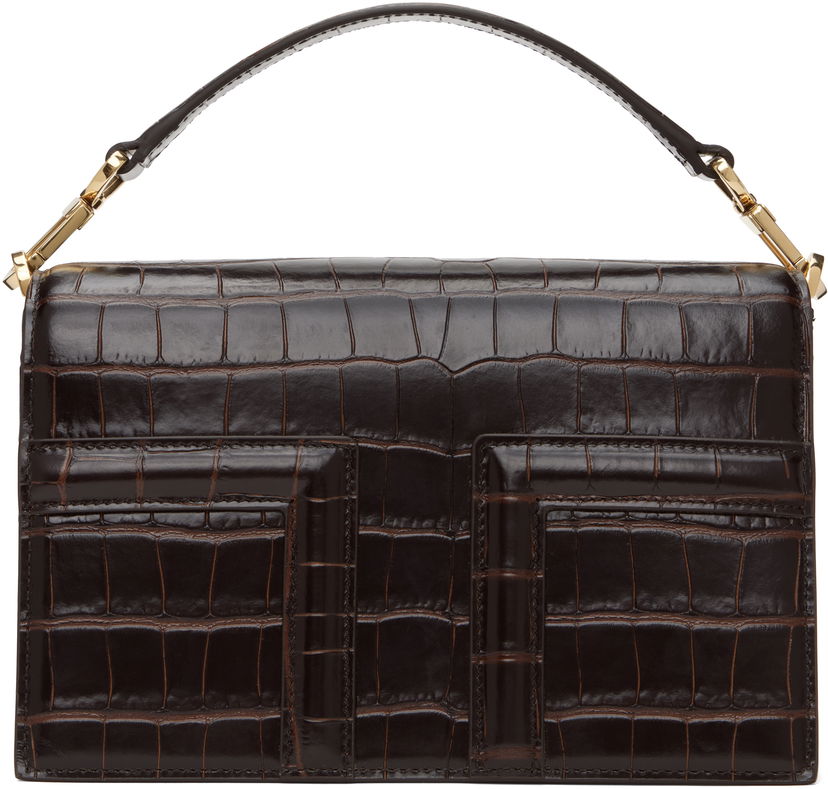 Сумочка TOTEME TOTEME Mini T-Flap Bag Коричневий | 244-WAL0049-LE0076