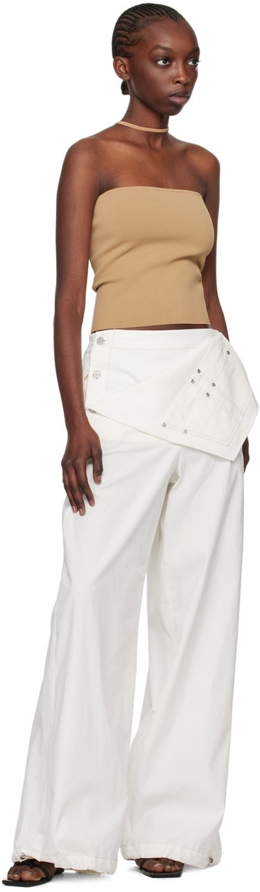 Безрукавка Dion Lee Dion Lee Reverse Halter Tank Top бежевий | C7272SS24, 3