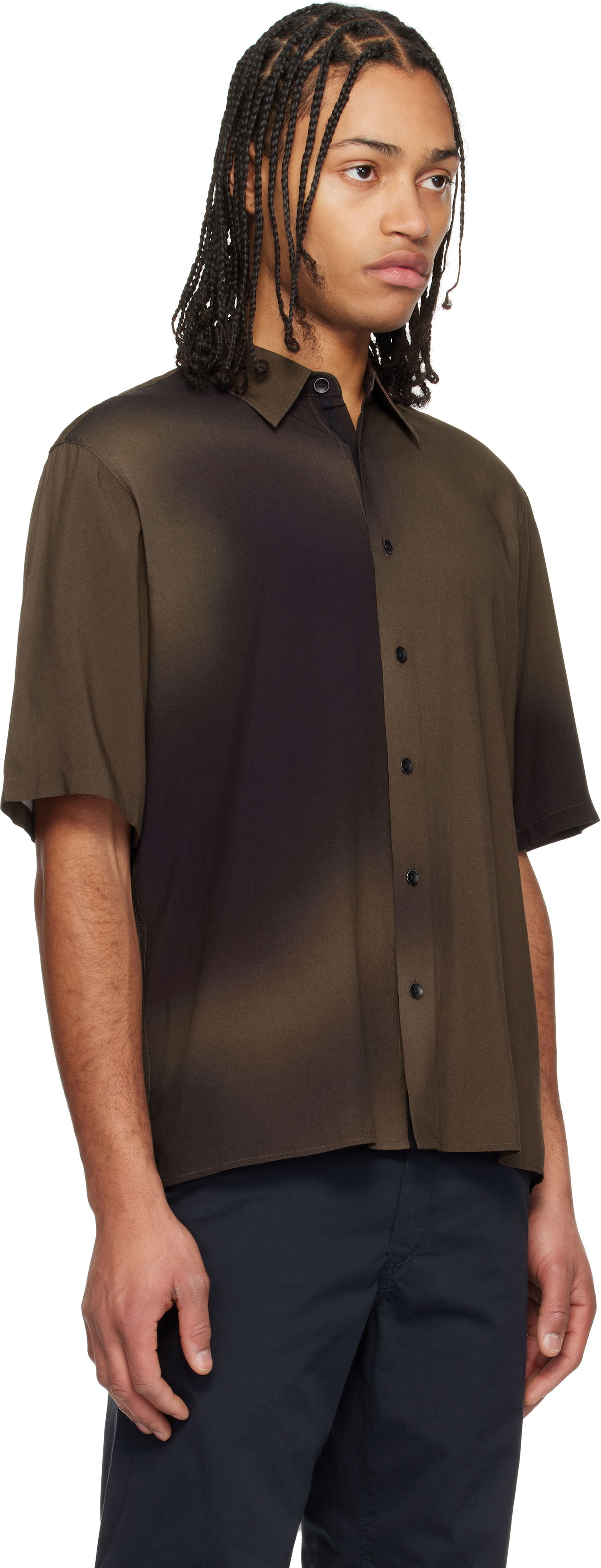 Сорочка rag & bone Rag & Bone Dalton Printed Shirt Коричневий | MBW24HA013PTML, 1