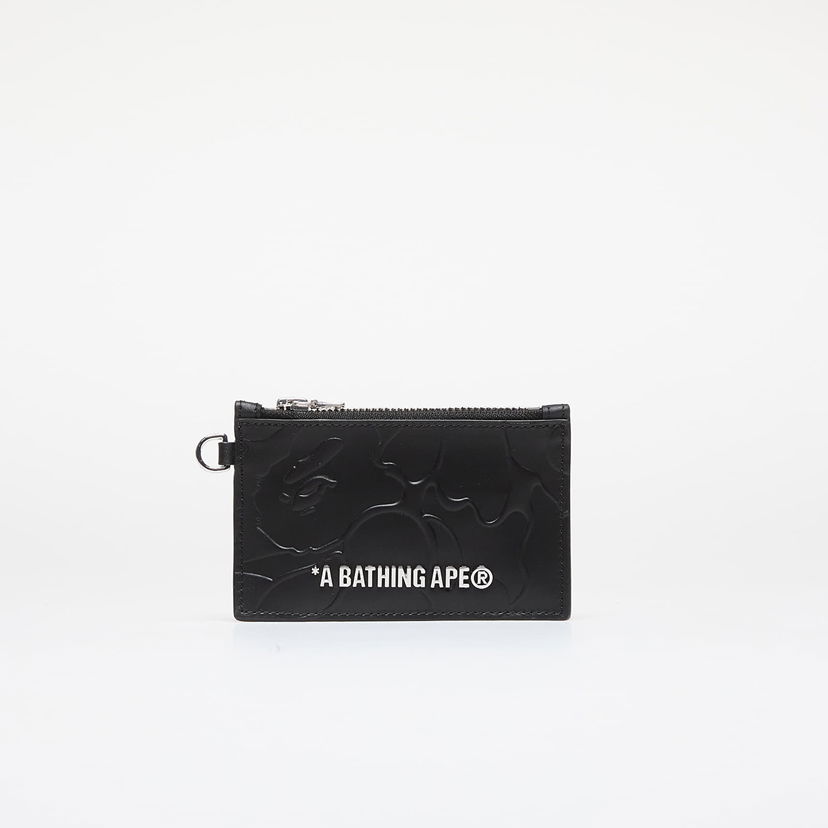 Гаманець BAPE A BATHING APE Solid Camo Card Holder Small Wallet Black Universal чорний | 001SGK201315M BLK