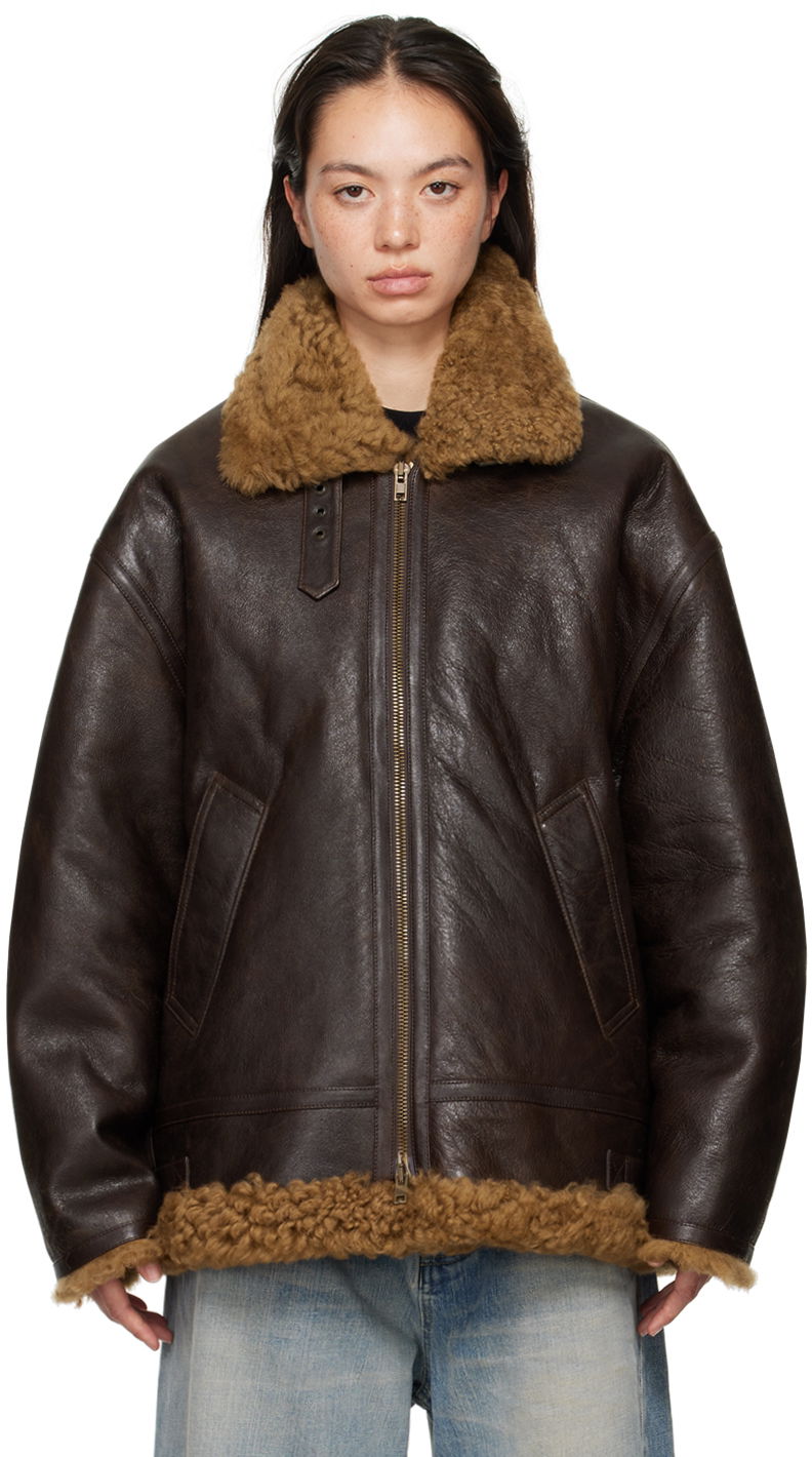 Куртка бомбер VETEMENTS Aviator Jacket Коричневий | UA65JA670B