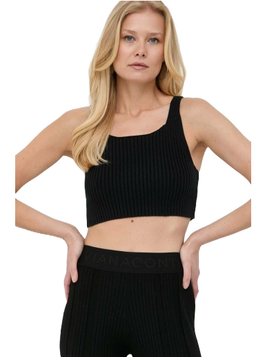Безрукавка BOSS Organic-Cotton Knitted Top чорний | 50496624