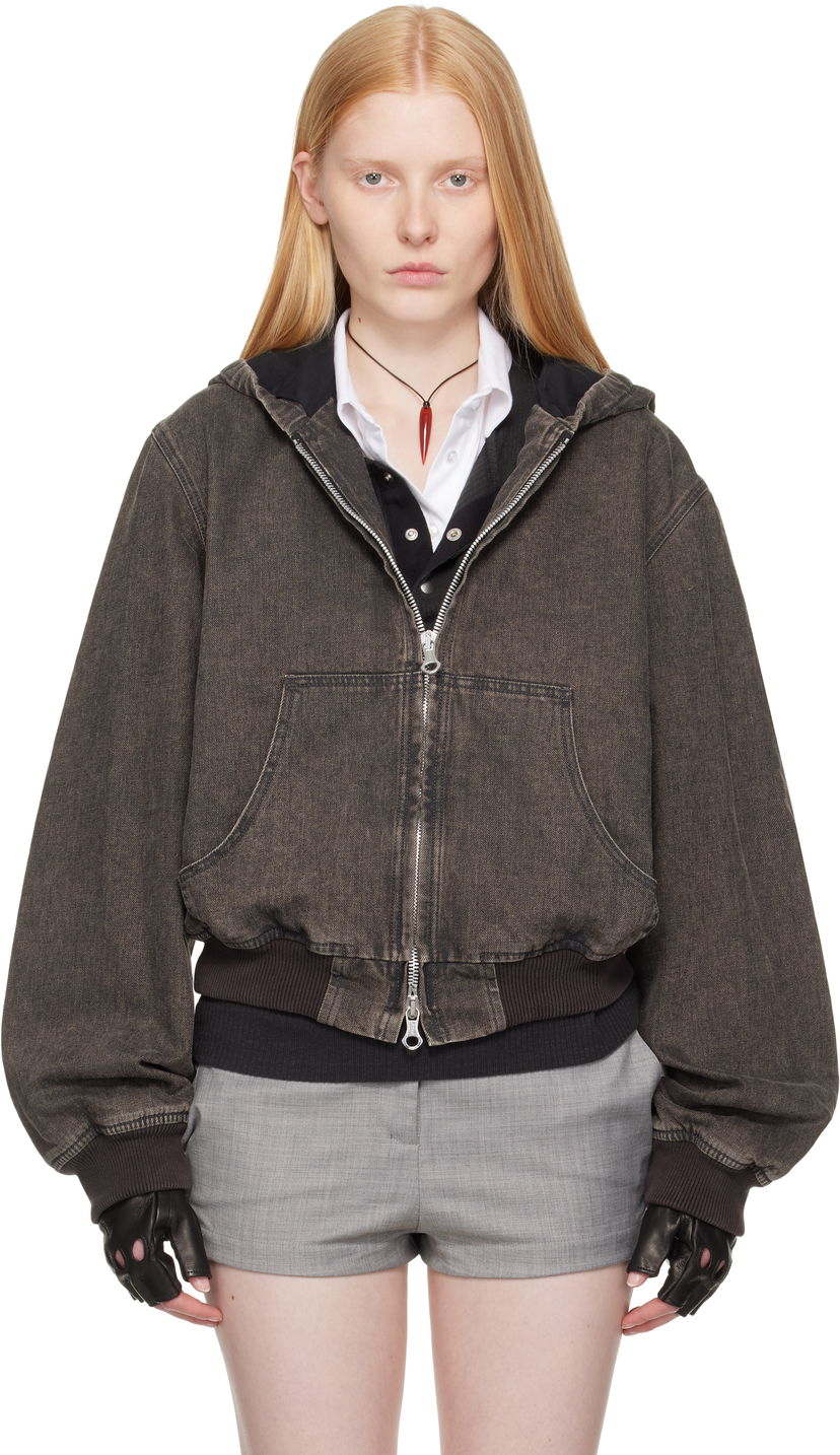 Куртка бомбер OUR LEGACY Our Legacy Bank Denim Hooded Jacket Сірий | M2251BBC