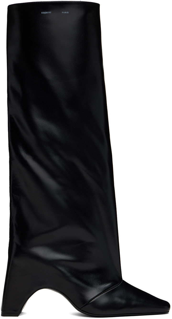 плаття Coperni Coperni Bridge Leather Boots чорний | COPSH03857