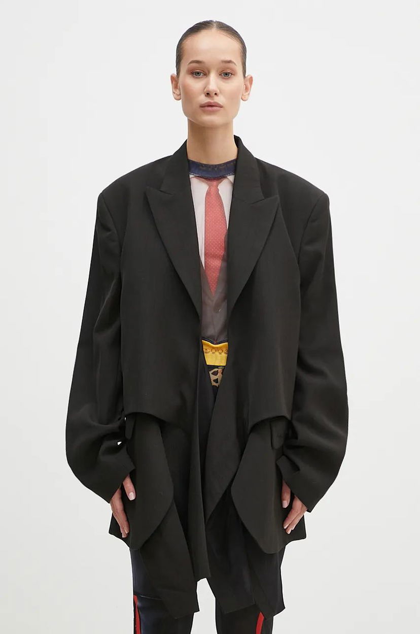 Куртка Martine Rose Oversized Knotted Tailored Jacket чорний | 351WT05006