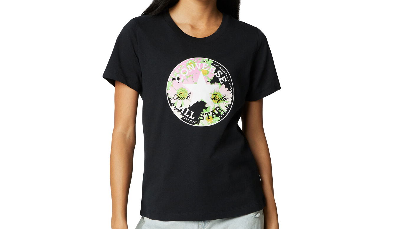 Футболка Converse Converse Floral Patch Graphic Tee чорний | 10023217-A01, 1