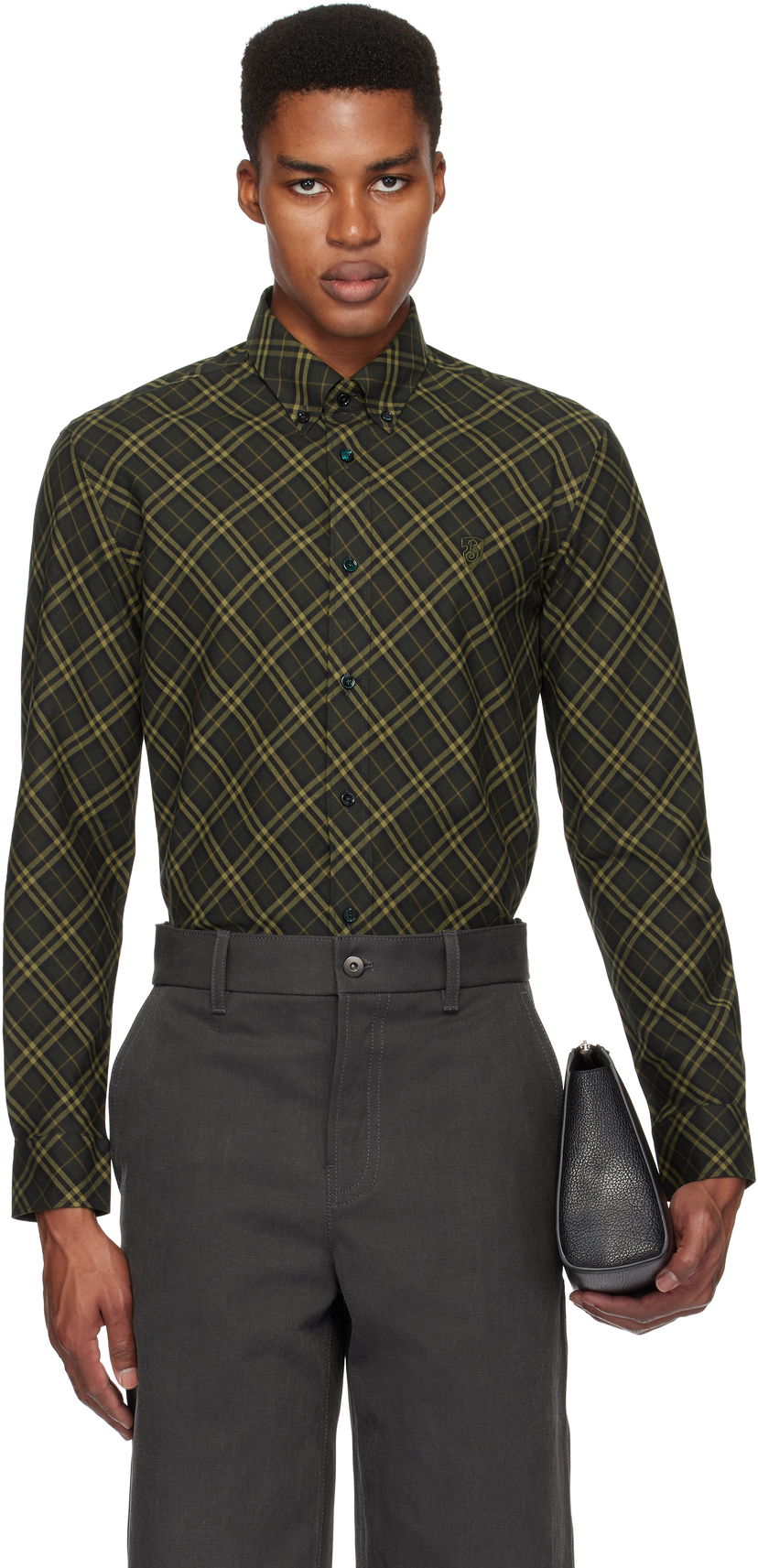 Сорочка Burberry Check Cotton Shirt Зелений | 8098841