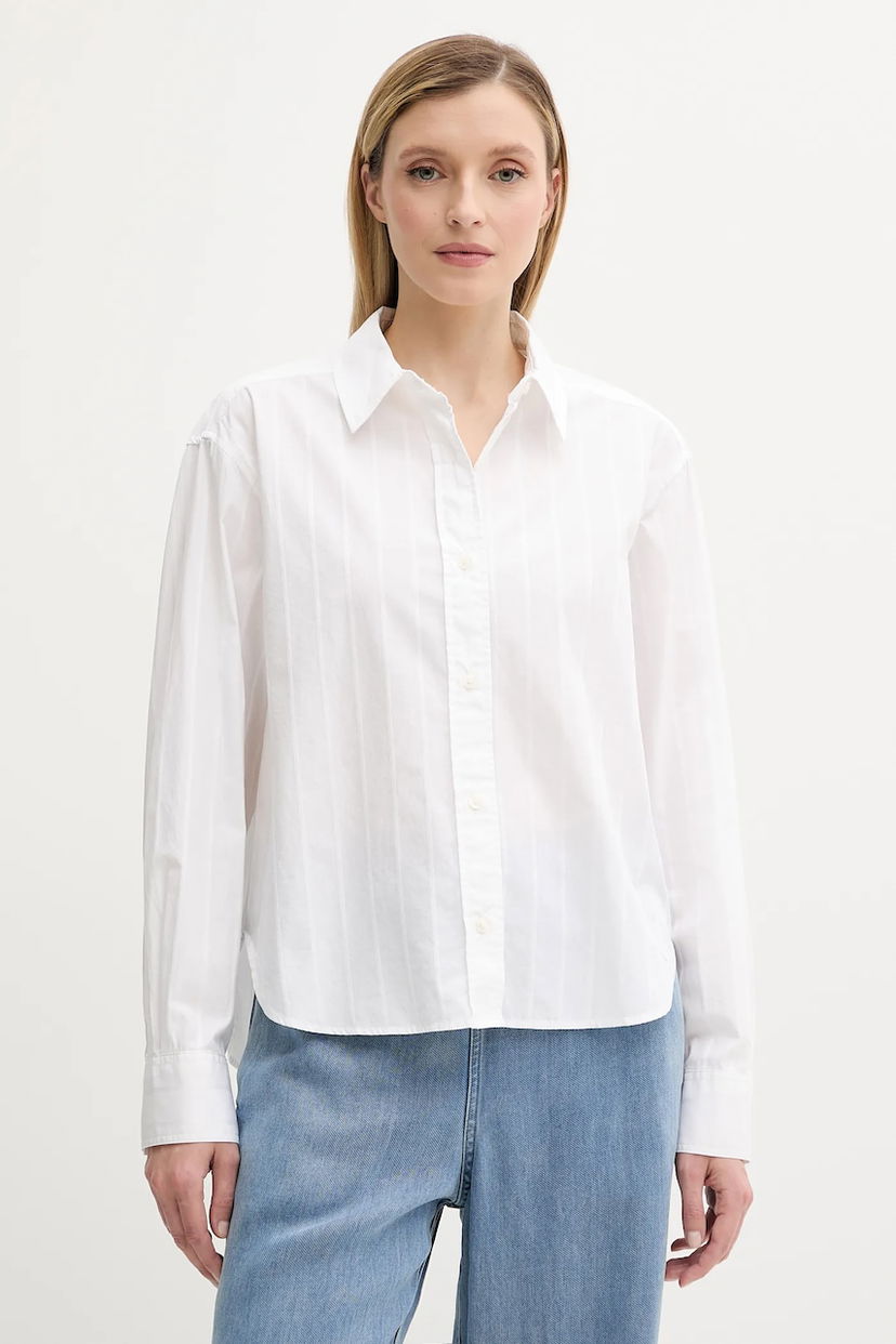Сорочка Samsoe Samsoe Samsoe Samsoe SAATRANI Regular Fit Classic Collar Shirt білий | F25200082