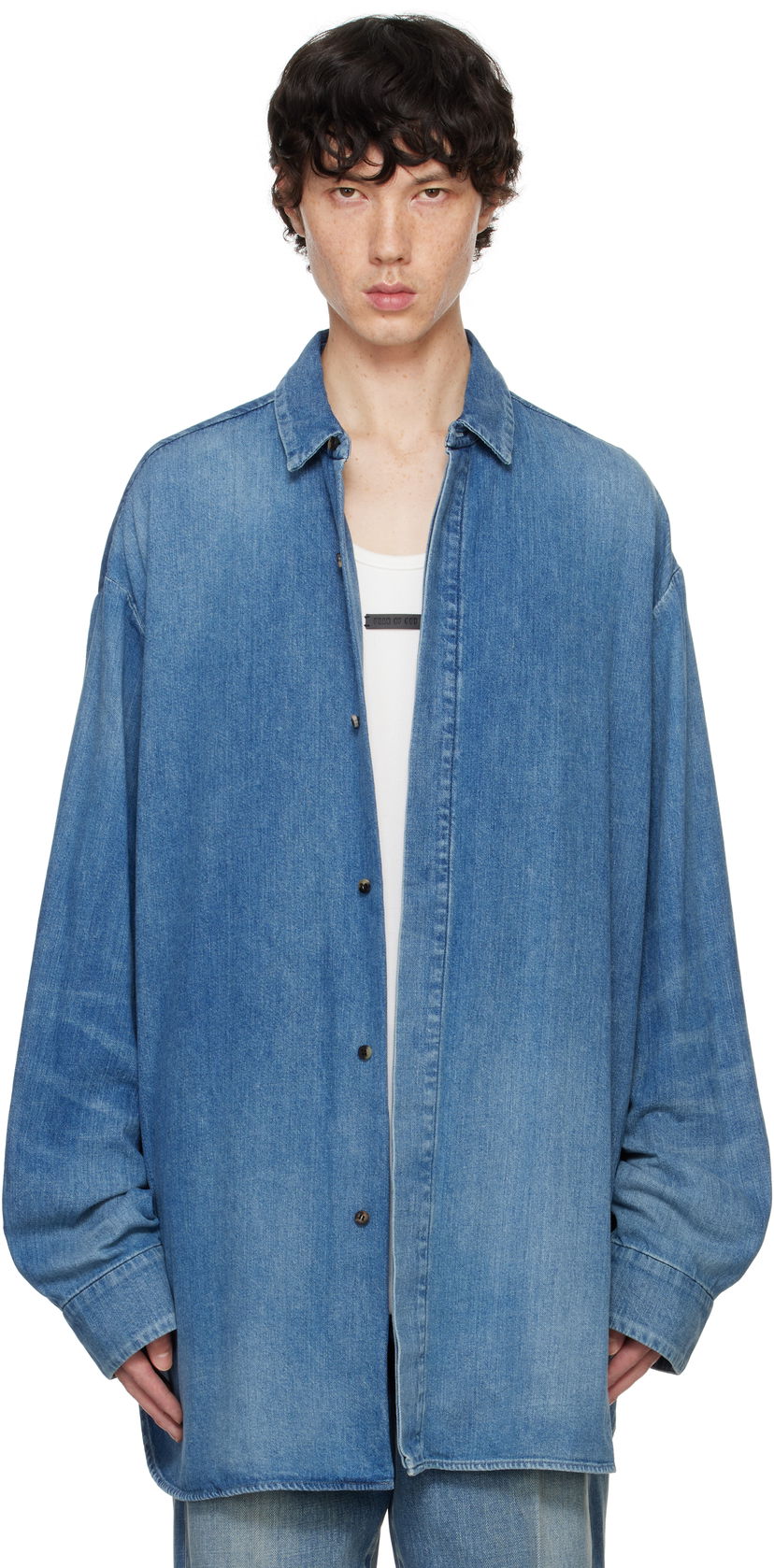 Сорочка Fear of God Vented Denim Shirt Синій | FG24FW50-1018DNM