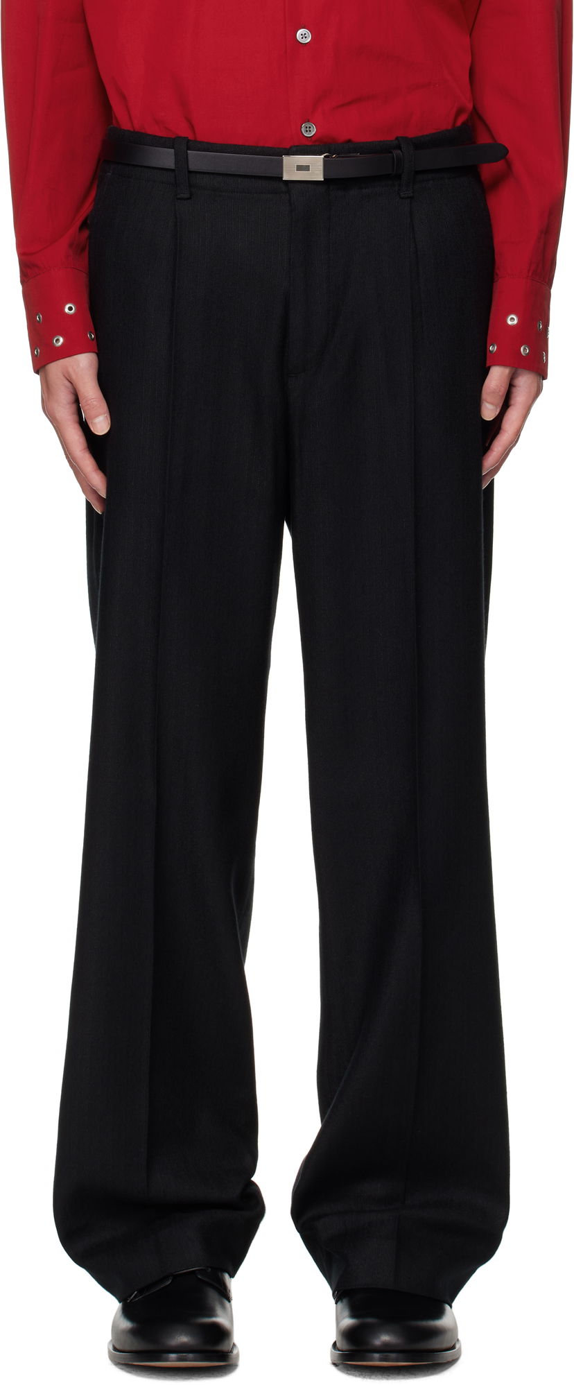Штани OUR LEGACY OUR LEGACY Borrowed Pinstripe Trousers чорний | M4254BC