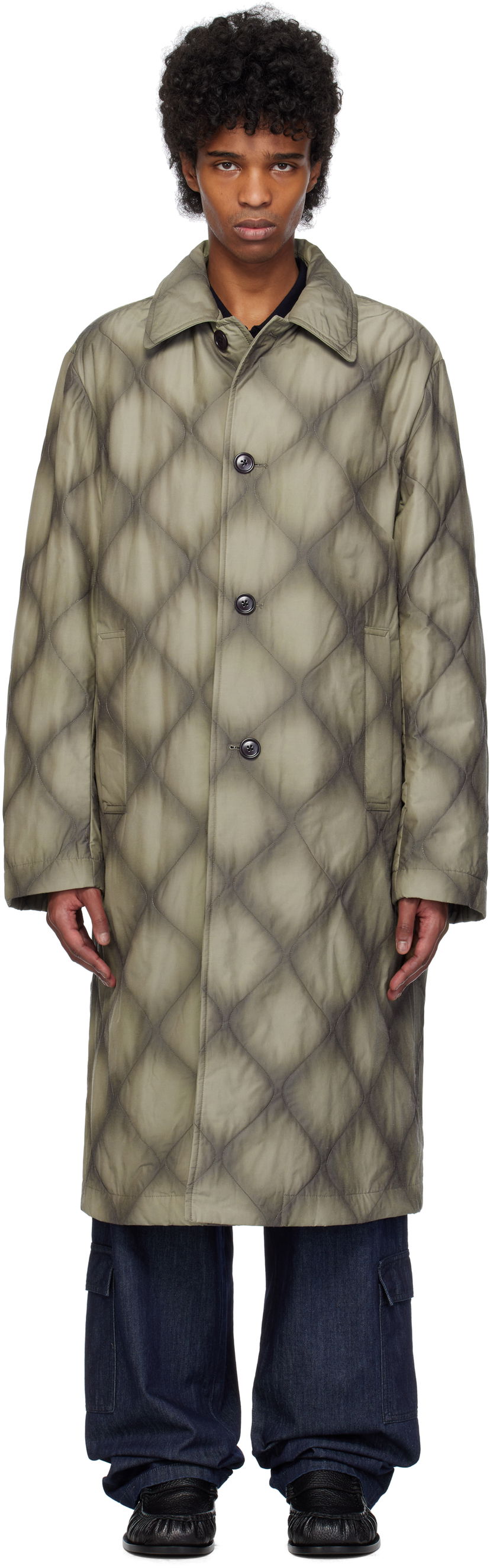 Дощовик Dries Van Noten Dries Van Noten Duck Canvas Coat Зелений | 251-020231-1026