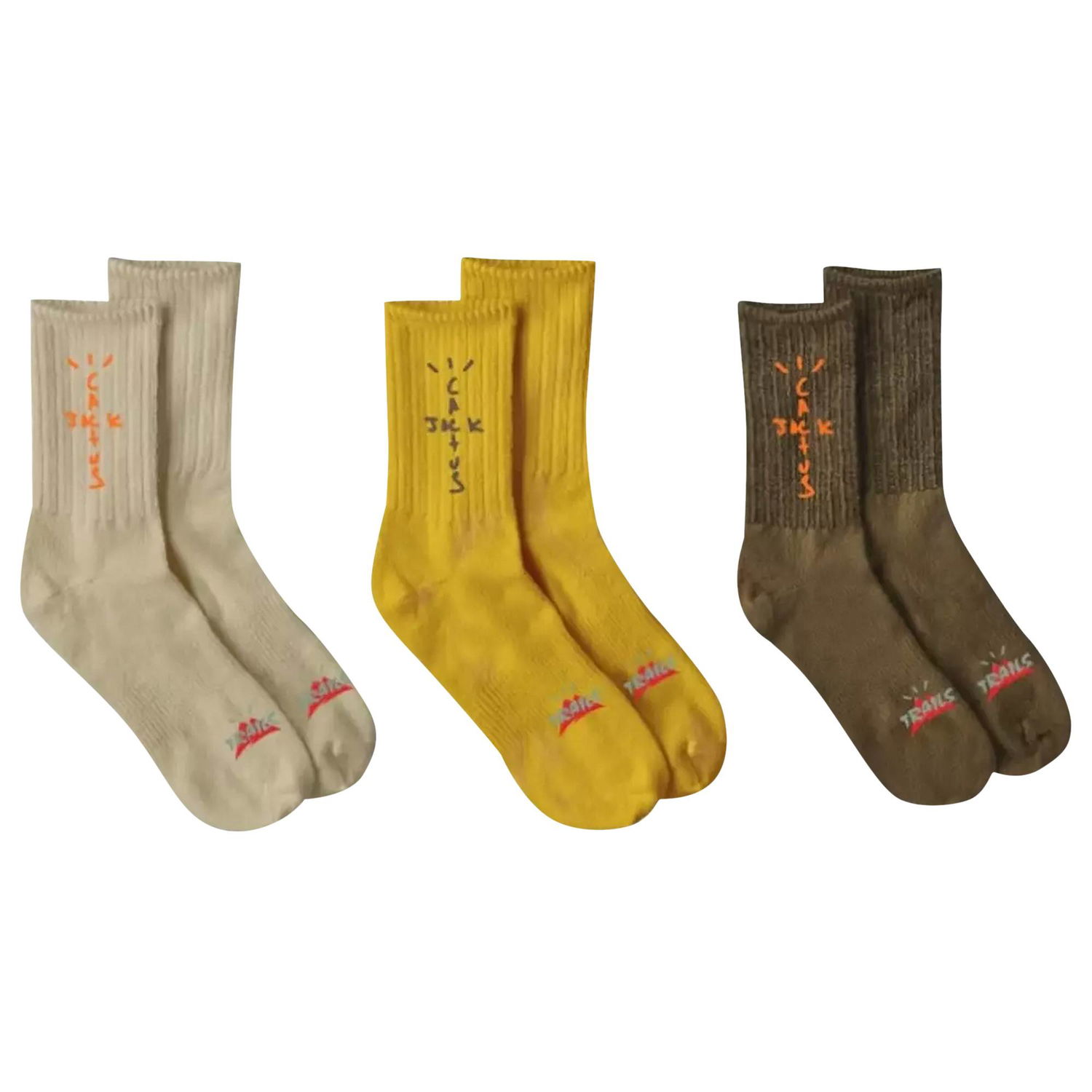 Нижня білизна та шкарпетки Cactus Jack by Travis Scott Cactus Trails Hiking Socks Pack Різнокольоровий | CJNT AS25 BROW, 1