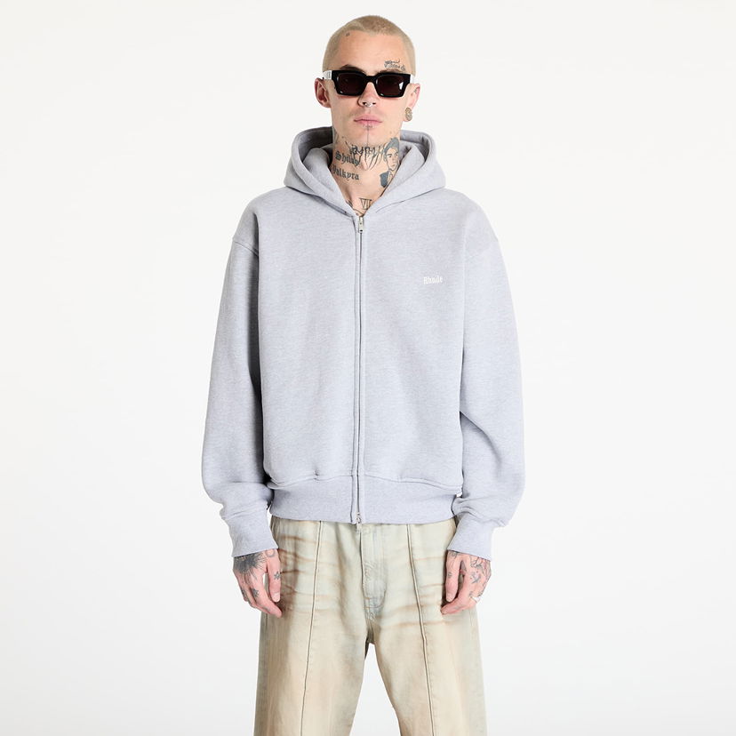 Світшоти Rhude Rhude Classique Full-Zip Hoodie Сірий | RHSS25HO012293048
