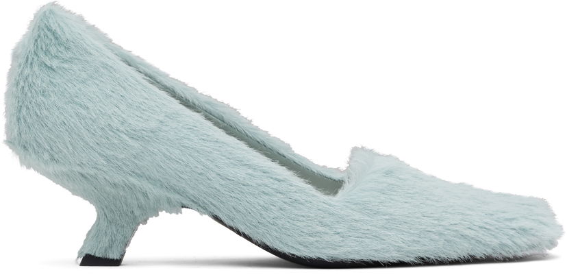 Кросівки та взуття Bottega Veneta Bottega Veneta Boogie Fur Heels Синій | 816551 V55Q0