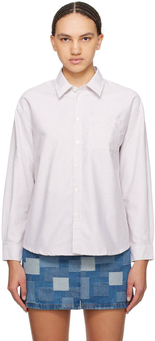 Сорочка A.P.C. Boyfriend Shirt бежевий | COGUH-F12550