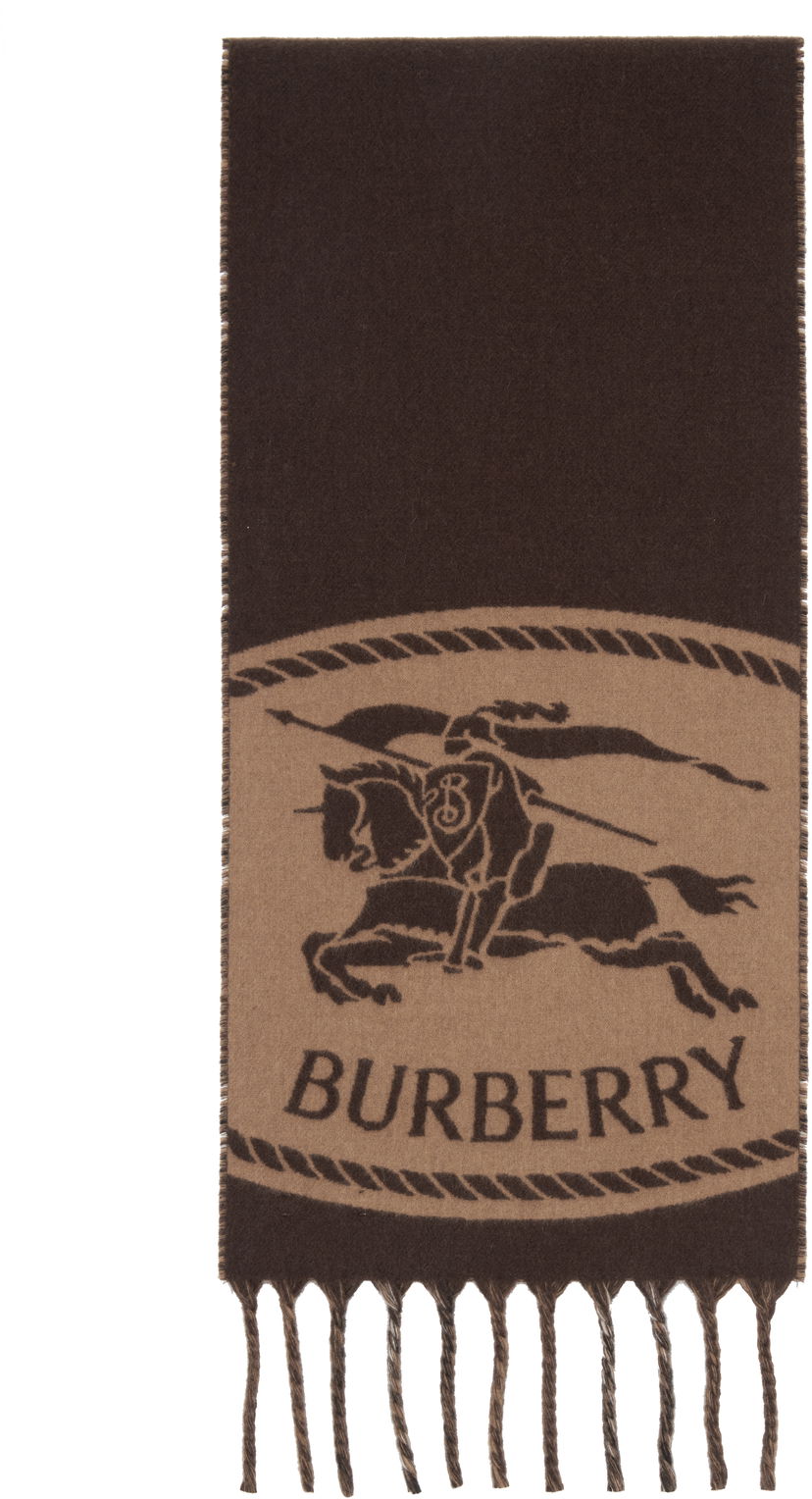 Шарф Burberry Burberry Reversible Knight Stamp Scarf Коричневий | 8112977