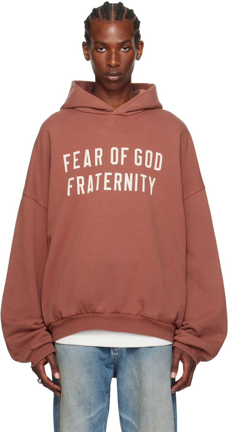 Світшоти Fear of God Heavyweight Fraternity Hoodie Бордовий | 192BT244816F