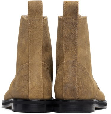 Кросівки та взуття JW Anderson JW Anderson Suede Lace-Up Ankle Boots with Contrast Stitching бежевий | BT0107-LA0319, 1