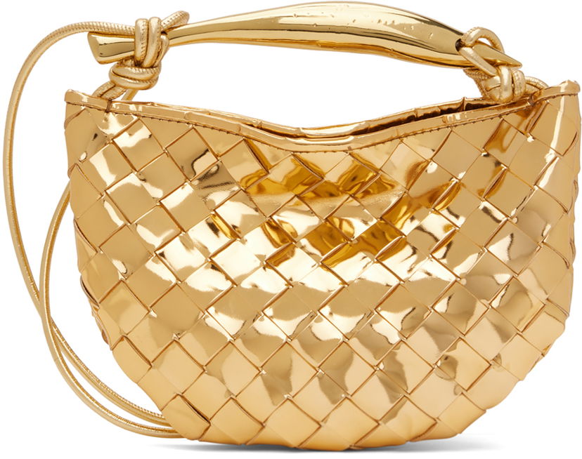 Сумка Bottega Veneta Mini Sardine Bag Металік | 744267 V3QM2