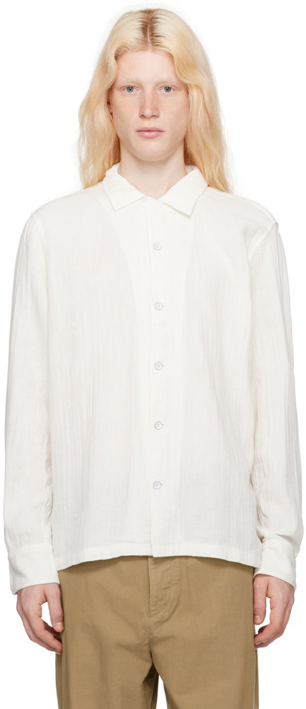 Сорочка rag & bone Rag & Bone Avery Button-Up Shirt білий | MBW23HA458LSML
