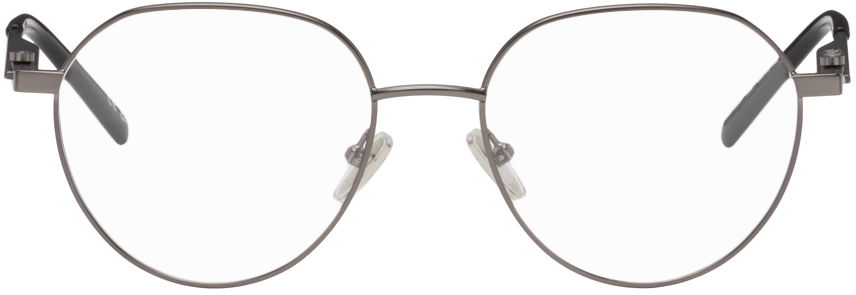 Сонцезахисні окуляри Balenciaga Gunmetal Round Glasses білий | BB0168O-002, 0