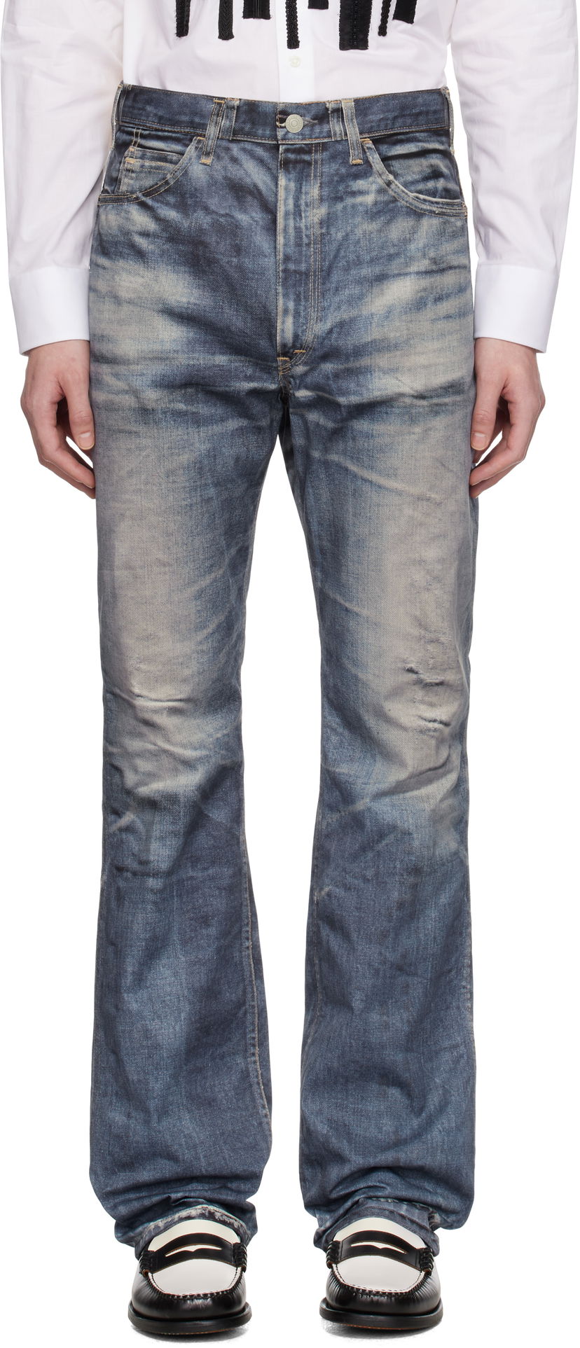 Джинси Junya Watanabe Junya Watanabe Levi's Edition Denim Trousers Синій | WO-P918-100