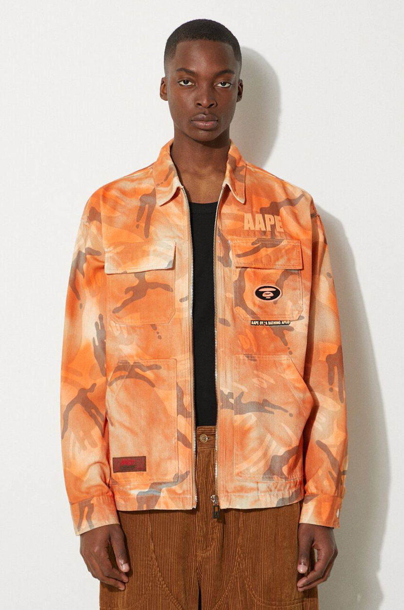 Куртка AAPE by A Bathing Ape AAPE By A Bathing Ape Camo Print Jacket Помаранчевий | AAPLJM7644XAM