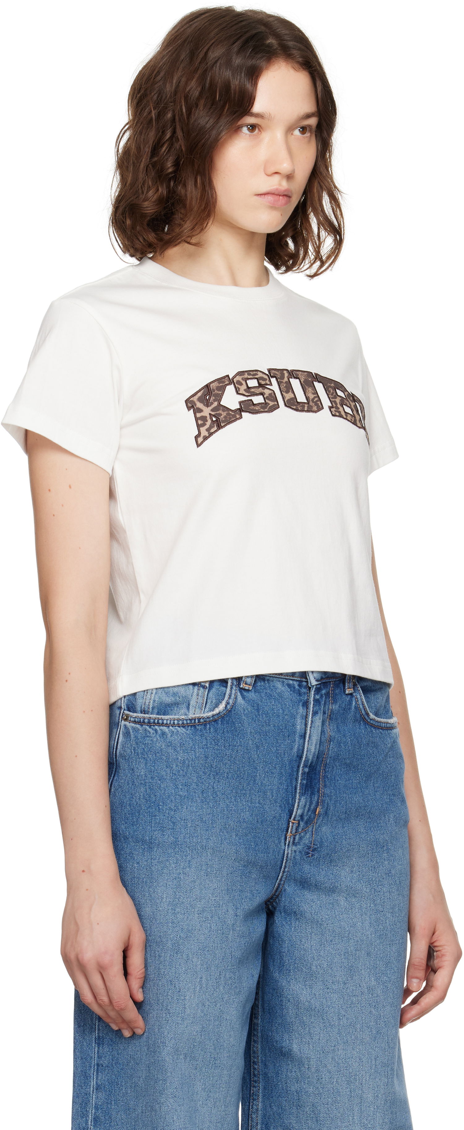 Футболка Ksubi Ksubi Leo Shrunken Short Sleeve T-Shirt білий | WPF25TE002, 1