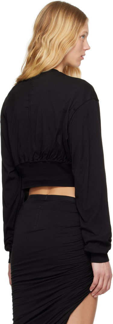 Cветр Rick Owens Rick Owens DRKSHDW Hollywood Tatlin Cropped Sweatshirt чорний | DS01E3225 BHDB, 2
