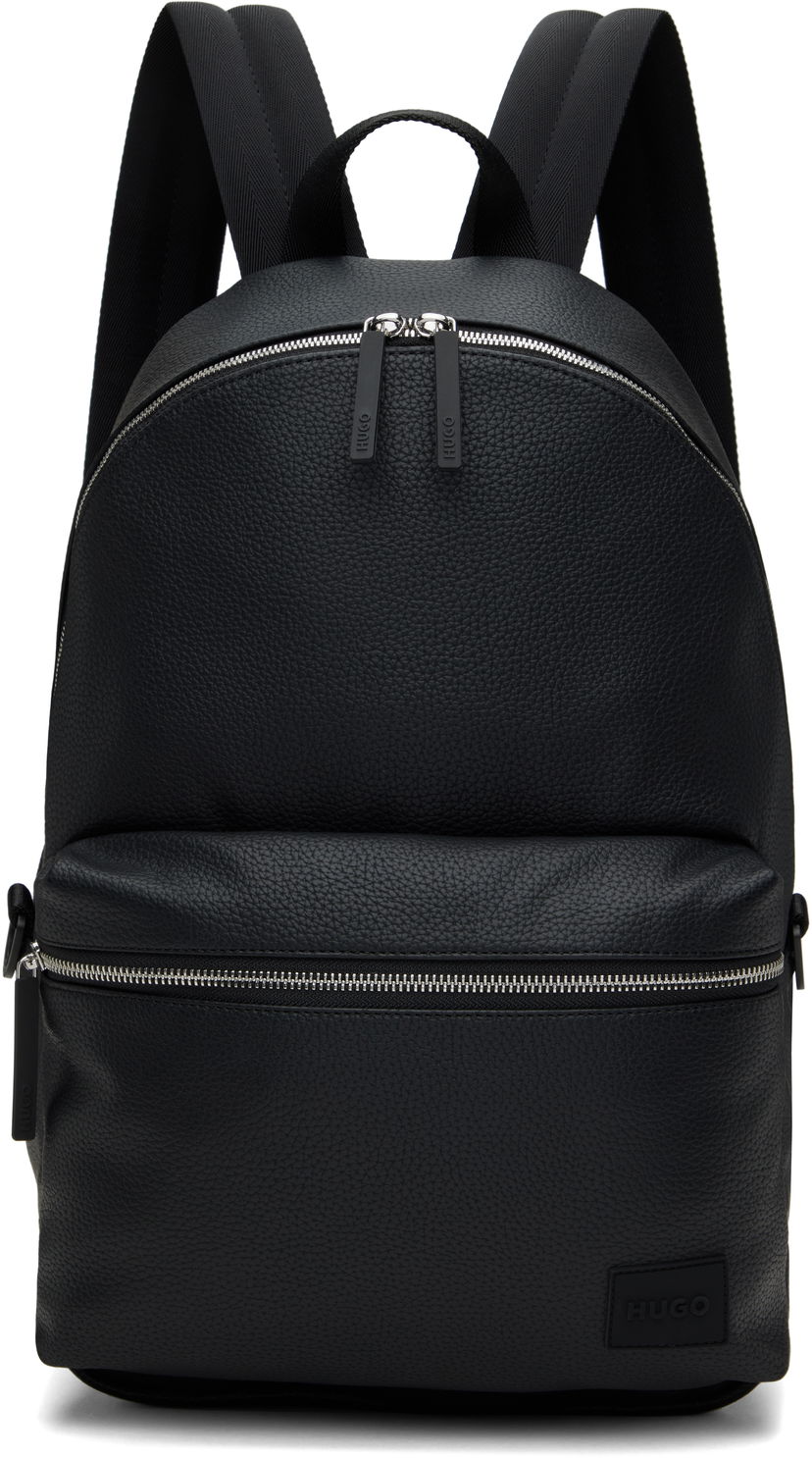 Рюкзак BOSS Faux-Leather Backpack чорний | 50535693