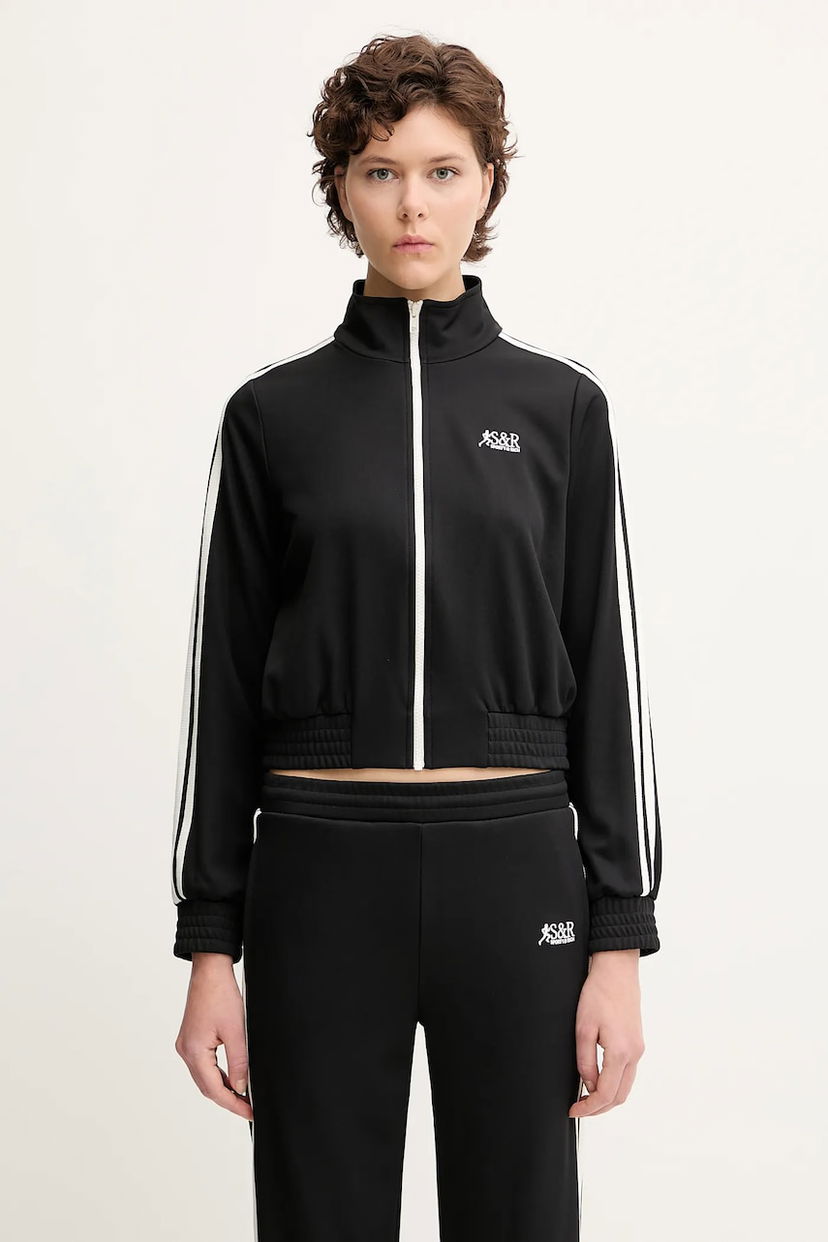 Куртка Sporty & Rich Sporty & Rich Sr Runner Elio Track Jacket чорний | JA059622139BA01