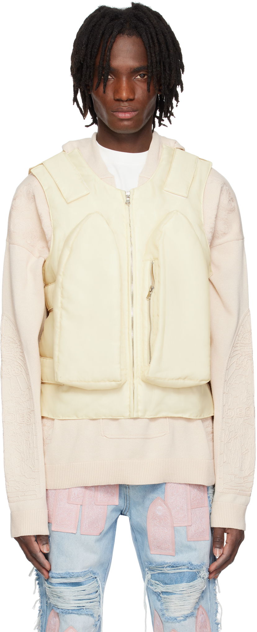 Жилет Who Decides War Who Decides War Organza Bullet Point Vest Жовтий | 1131370022SS25