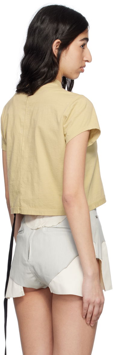 Кроп-топи Rick Owens Rick Owens DRKSHDW Hollywood Cropped Level Tee Жовтий | DS01E3207 RN, 2