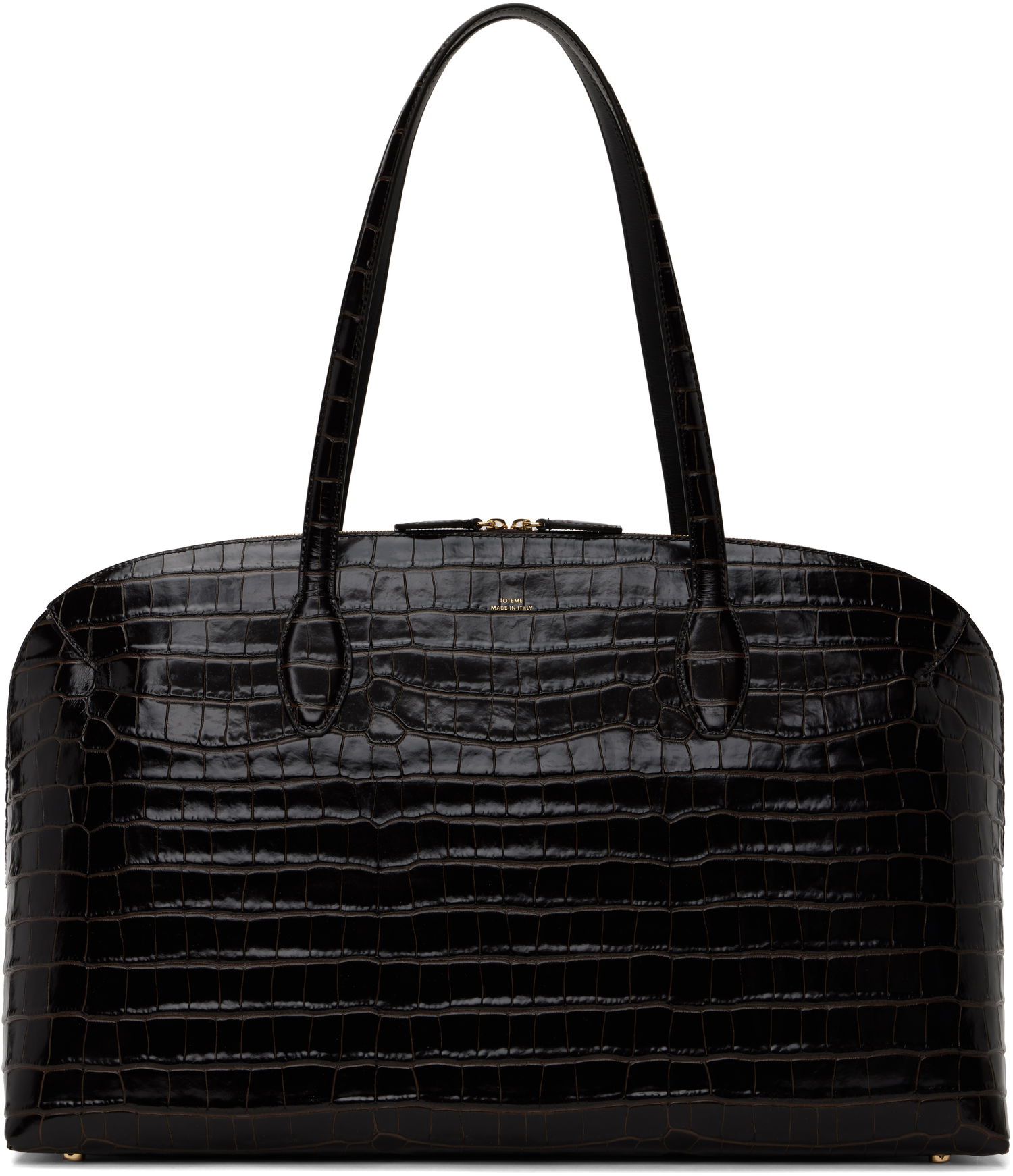 сумка-тоут TOTEME Totême Croco-Embossed Day Tote чорний | 252-WAL0082-LE0076, 0